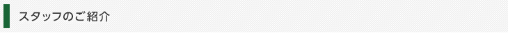 スタッフのご紹介
